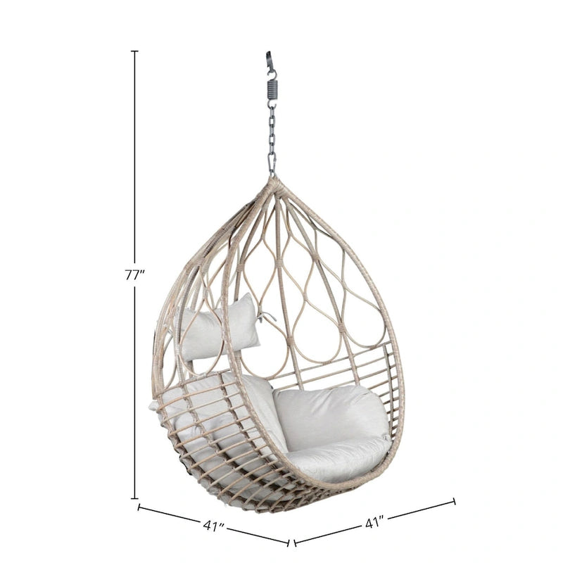 Chaise suspendue Lozova, bois
