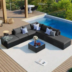 Ensembles de meubles de patio extérieurs 8 pièces