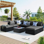 Ensembles de meubles de patio extérieurs 8 pièces