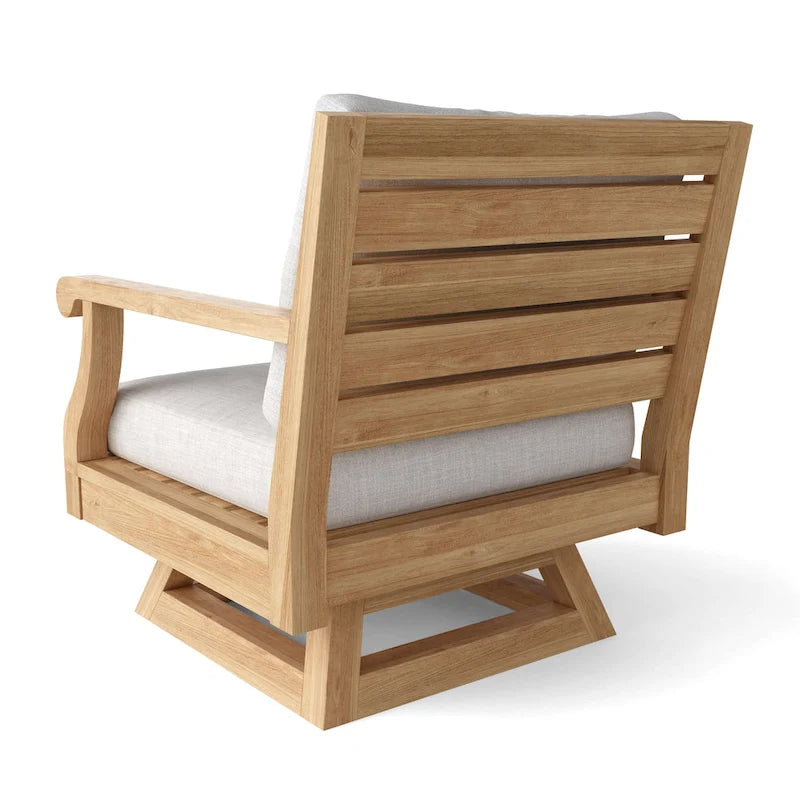 Fauteuil pivotant Riviera avec coussin