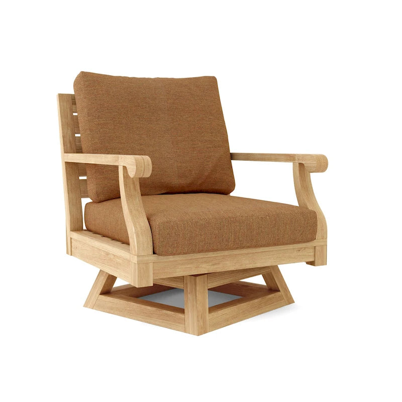 Fauteuil pivotant Riviera avec coussin