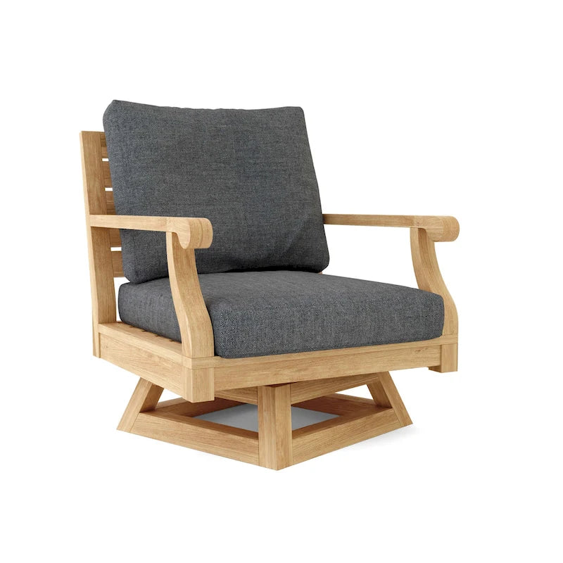 Fauteuil pivotant Riviera avec coussin