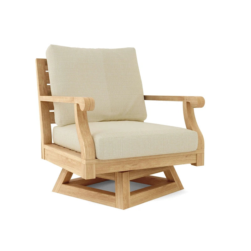 Fauteuil pivotant Riviera avec coussin