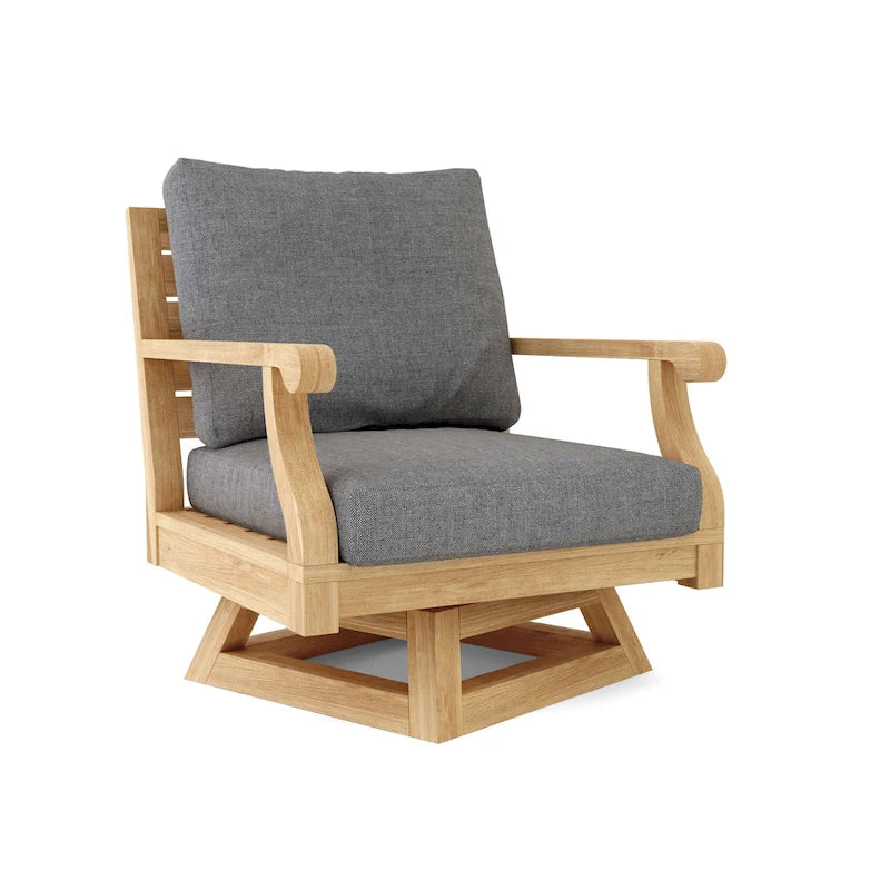 Fauteuil pivotant Riviera avec coussin
