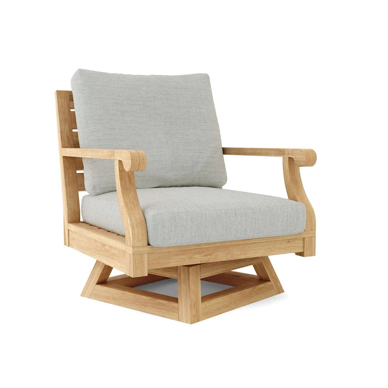 Fauteuil pivotant Riviera avec coussin