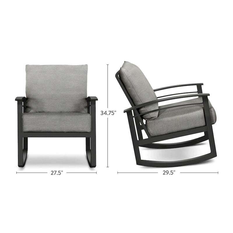Chaise longue à bascule Stanford Cushion Sunbrella