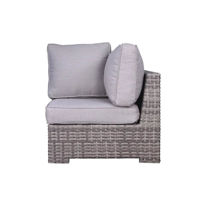 Ensemble de mobilier de jardin 7 pièces en osier Verona Living Source International avec sièges profonds