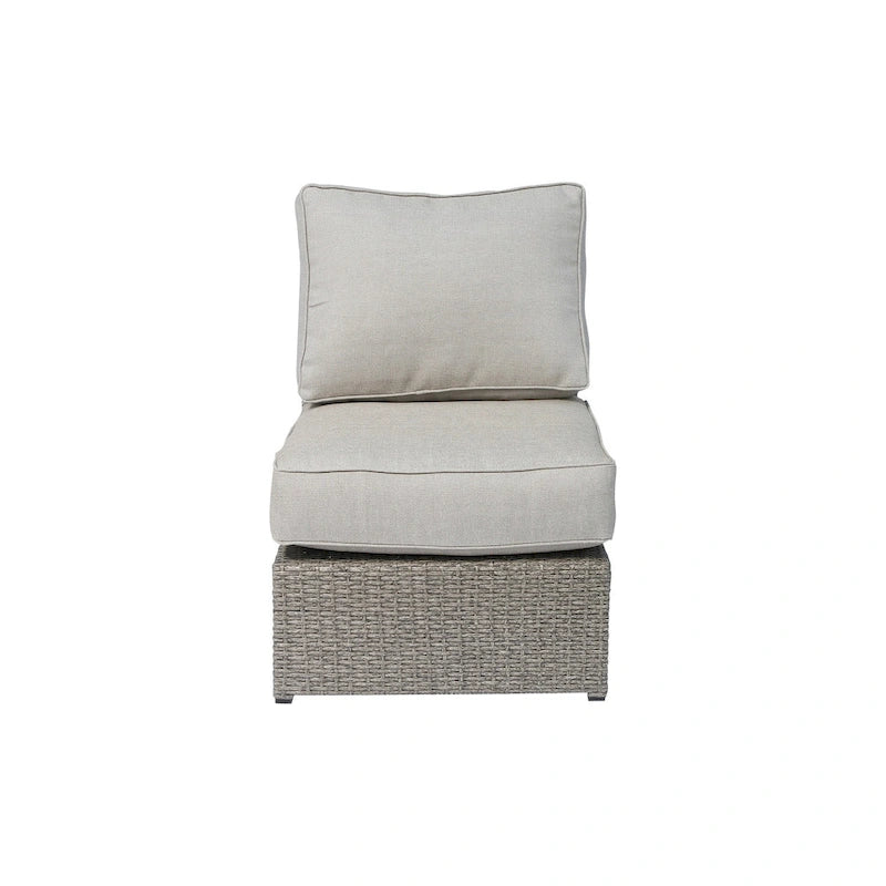 Ensemble de mobilier de jardin 7 pièces en osier Verona Living Source International avec sièges profonds