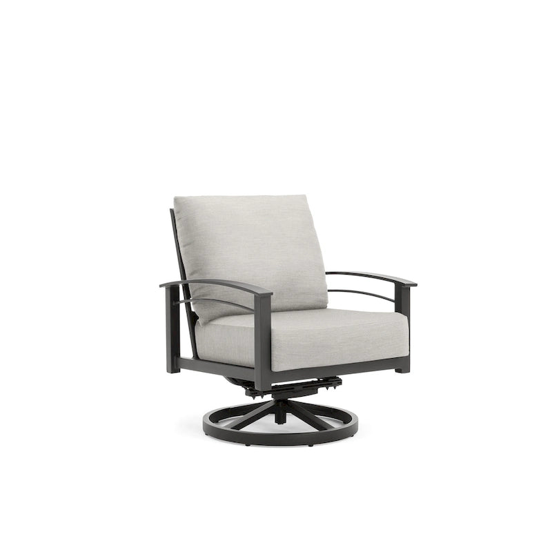 Fauteuil inclinable pivotant en rotin synthétique Sunbrella Stanford