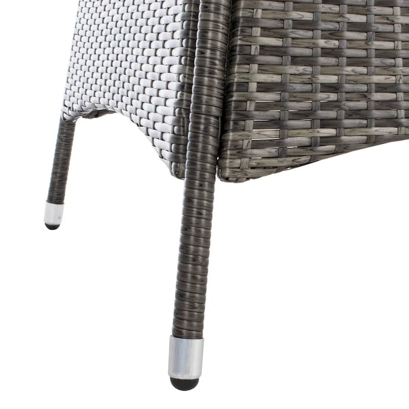 SAFAVIEH Outdoor Sambula, ensemble de salle à manger de patio 7 pièces - 47Wx47Dx29H