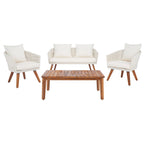 SAFAVIEH Erinka Ensemble de patio 4 pièces - 55L x 30P x 28H