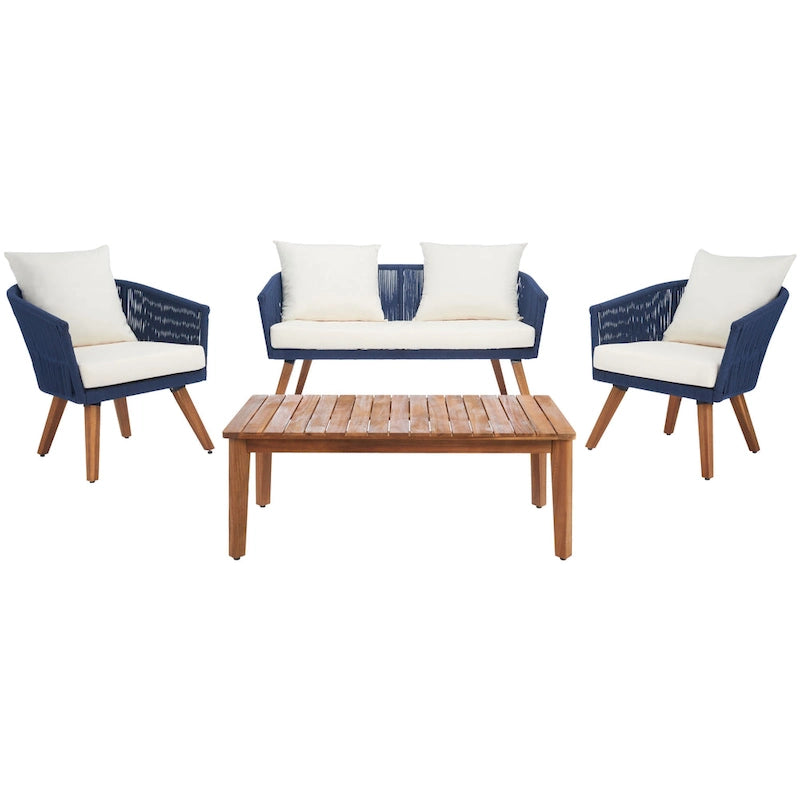 SAFAVIEH Erinka Ensemble de patio 4 pièces - 55L x 30P x 28H