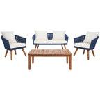 SAFAVIEH Erinka Ensemble de patio 4 pièces - 55L x 30P x 28H