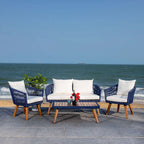 SAFAVIEH Erinka Ensemble de patio 4 pièces - 55L x 30P x 28H