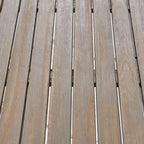 Ensemble de salle à manger d'extérieur 5 pièces en bois et osier Donatella par Christopher Knight Home