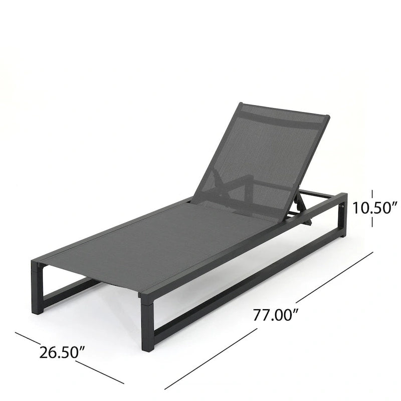 Chaise longue d'extérieur Modesta (lot de 4) par Christopher Knight Home
