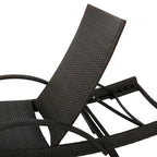 Chaises longues inclinables en osier avec accoudoirs Salem (lot de 4) par Christopher Knight Home