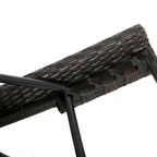 Chaises longues inclinables en osier avec accoudoirs Salem (lot de 4) par Christopher Knight Home