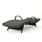 Chaises longues inclinables en osier avec accoudoirs Salem (lot de 4) par Christopher Knight Home