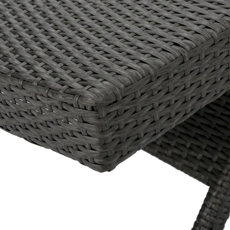 Chaises longues inclinables en osier avec accoudoirs Salem (lot de 4) par Christopher Knight Home