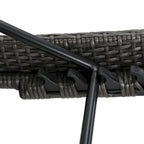 Chaises longues inclinables en osier avec accoudoirs Salem (lot de 4) par Christopher Knight Home