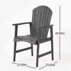 Ensemble de salle à manger Mantero Outdoor Adirondack 8 places en bois d'acacia de Christopher Knight Home