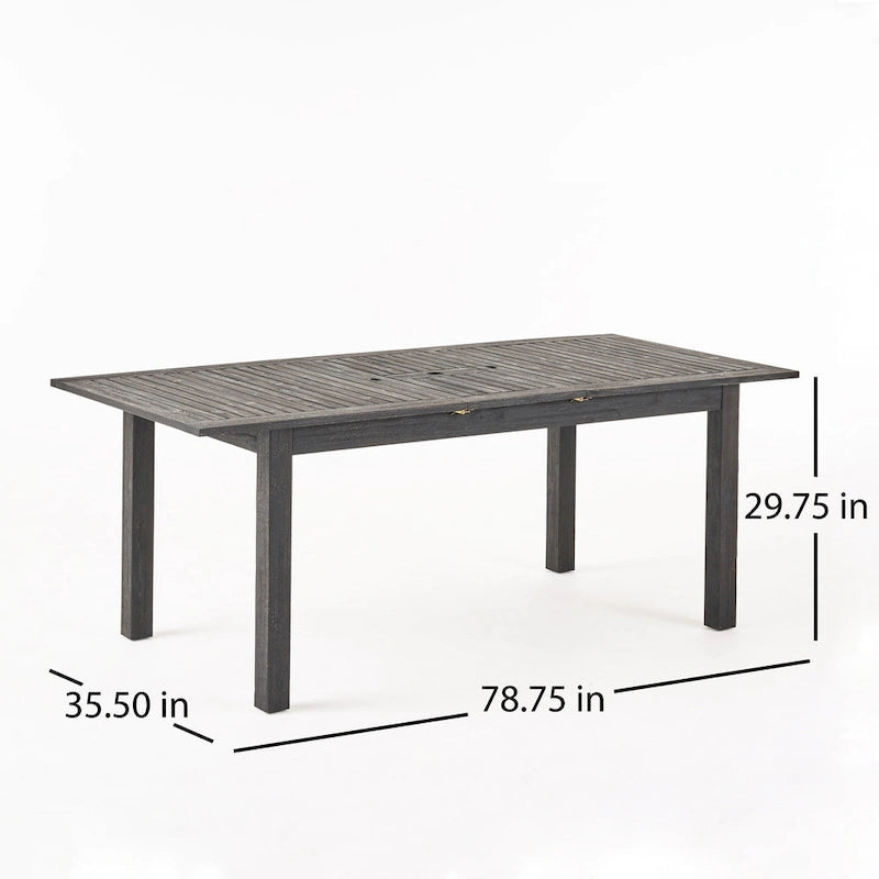 Ensemble de salle à manger Mantero Outdoor Adirondack 8 places en bois d'acacia de Christopher Knight Home