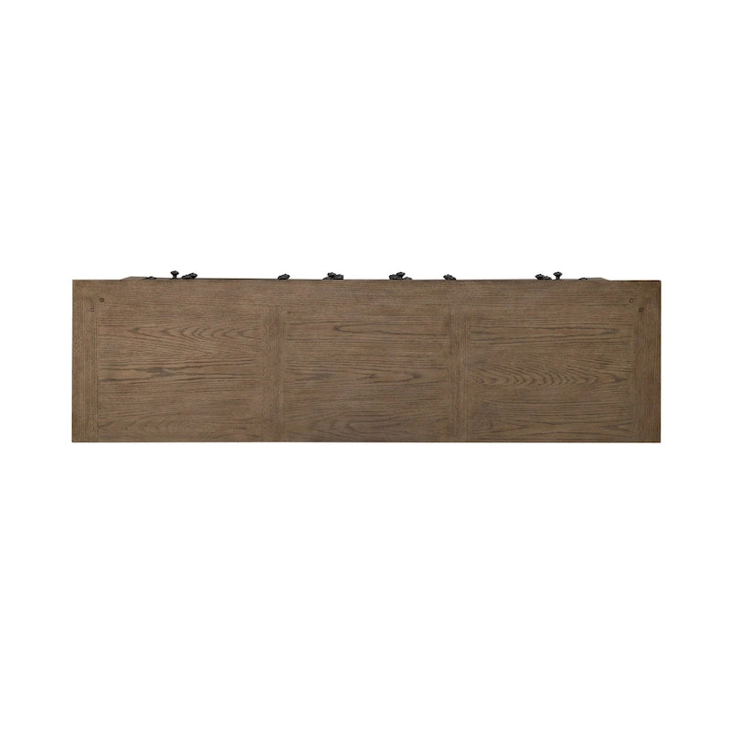 Grandpa's Cabin Rustic 7 Drawer Dresser for Bedroom - Sandstone or Aged Oak