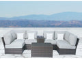 Lucca Cup Holder Table 8-piece Sectional Set by Living Source International