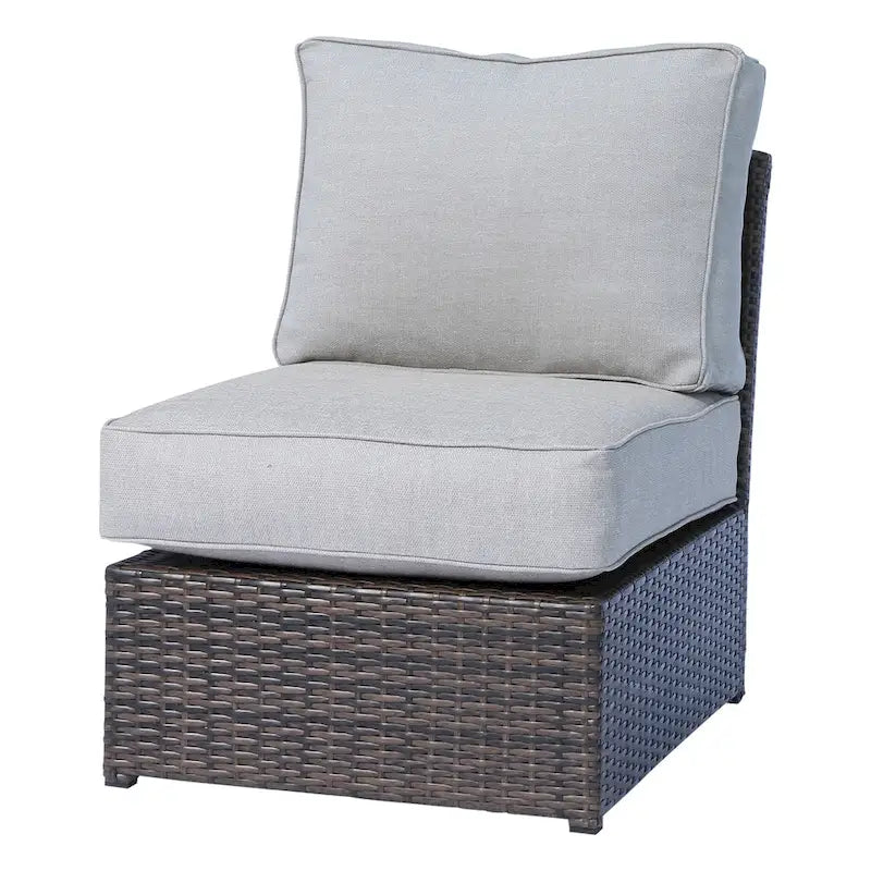 Ensemble sectionnel 8 pièces Lucca avec porte-gobelet par Living Source International