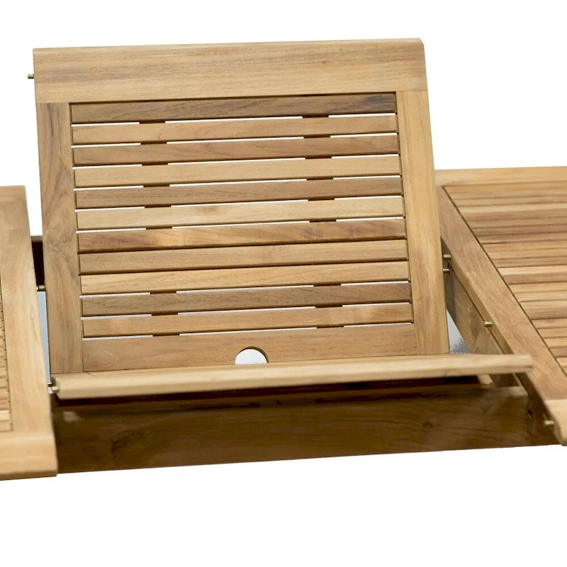 Ensemble de salle à manger 11 pièces en teck avec fauteuils - 11 pièces