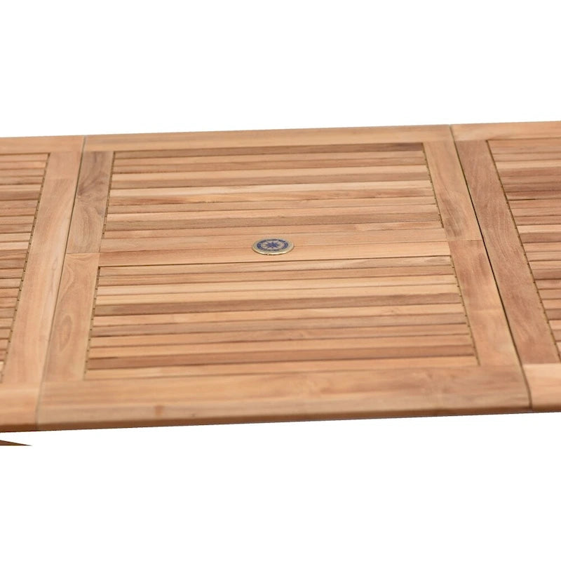 Ensemble de salle à manger 11 pièces en teck avec fauteuils - 11 pièces