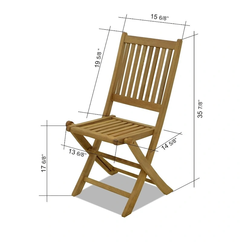 Ensemble de salle à manger 11 pièces en teck avec fauteuils - 11 pièces