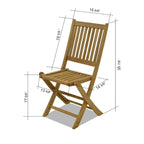 Ensemble de salle à manger 11 pièces en teck avec fauteuils - 11 pièces