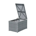 Abrihome Ensemble de 10 pièces de canapé en rotin pour l'extérieur, sectionnel semi-circulaire, gris clair