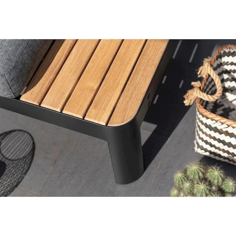 Ensemble de patio 3 pièces en teck et aluminium FSC Amazonia Portalew