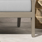 Homestyles Sustain Canapé d'extérieur en bois gris – 69 x 29 x 31