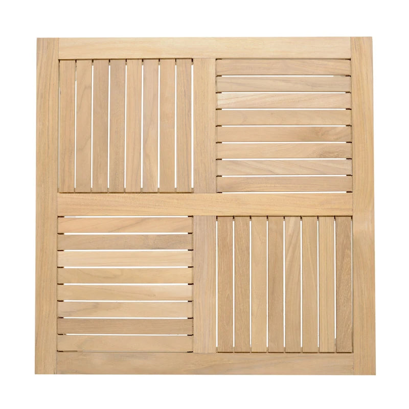 Ensemble de mobilier de jardin 6 pièces en teck FSC Amazonia Arnhou