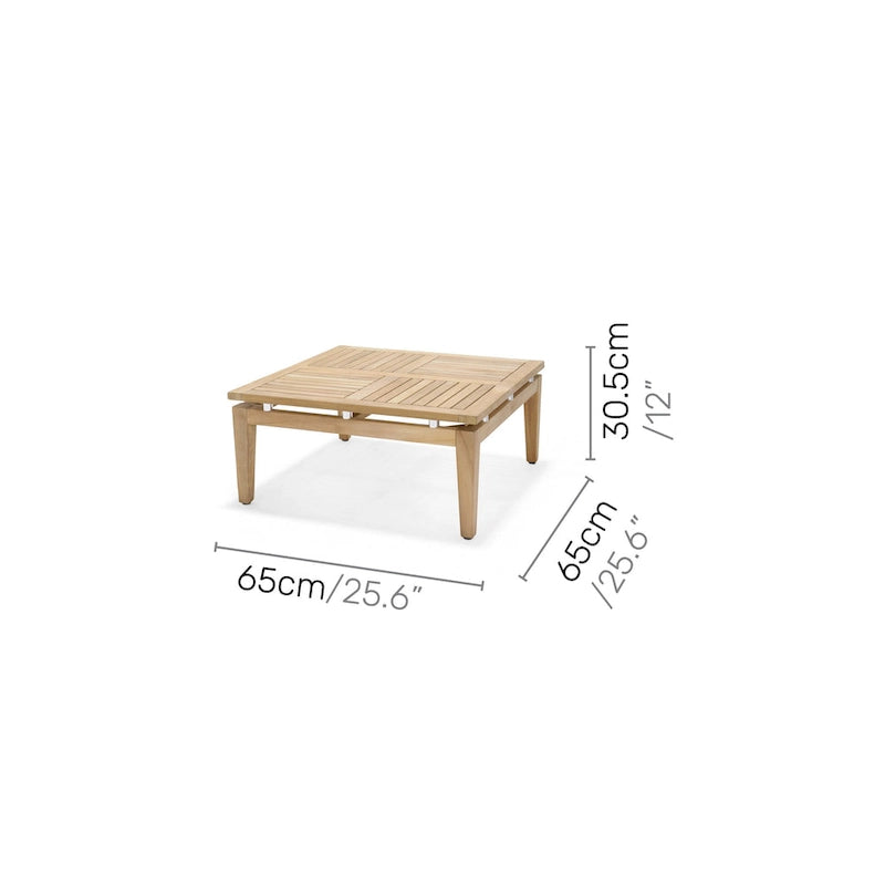 Ensemble de mobilier de jardin 6 pièces en teck FSC Amazonia Arnhou