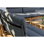 Ensemble de mobilier de jardin 6 pièces en teck FSC Amazonia Arnhou