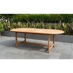 Ensemble de salle à manger d'extérieur de luxe 11 pièces en teck certifié FSC Amazonia Teak Toulon - 11 pièces