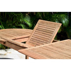 Ensemble de salle à manger d'extérieur de luxe 11 pièces en teck certifié FSC Amazonia Teak Toulon - 11 pièces