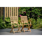 Ensemble de salle à manger d'extérieur de luxe 11 pièces en teck certifié FSC Amazonia Teak Toulon - 11 pièces