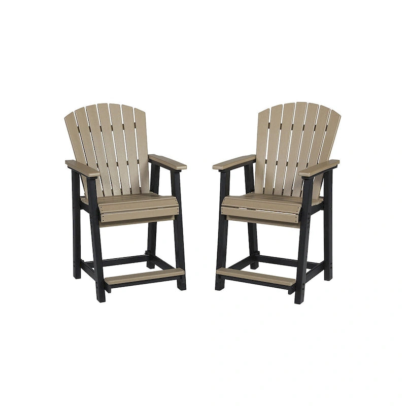 Tabouret de bar d'extérieur hauteur comptoir Ashley Eisely (Lot de 2)
