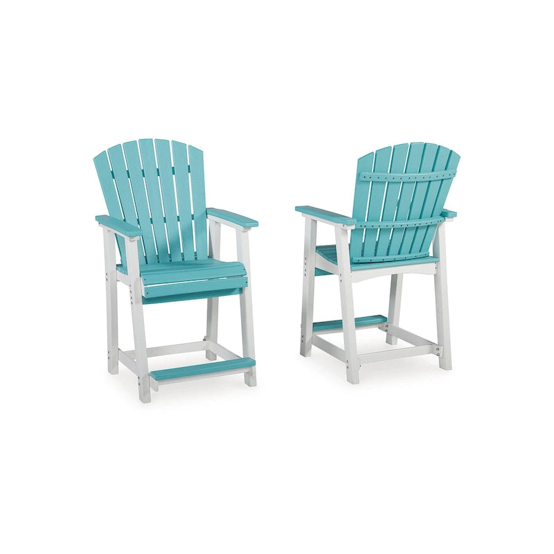 Tabouret de bar d'extérieur hauteur comptoir Ashley Eisely (Lot de 2)