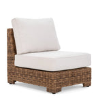 Nico Sunbrella fauteuil central sans accoudoirs, teck naturel