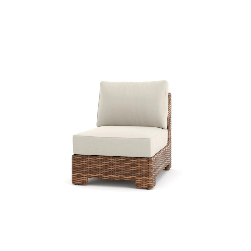 Nico Sunbrella fauteuil central sans accoudoirs, teck naturel