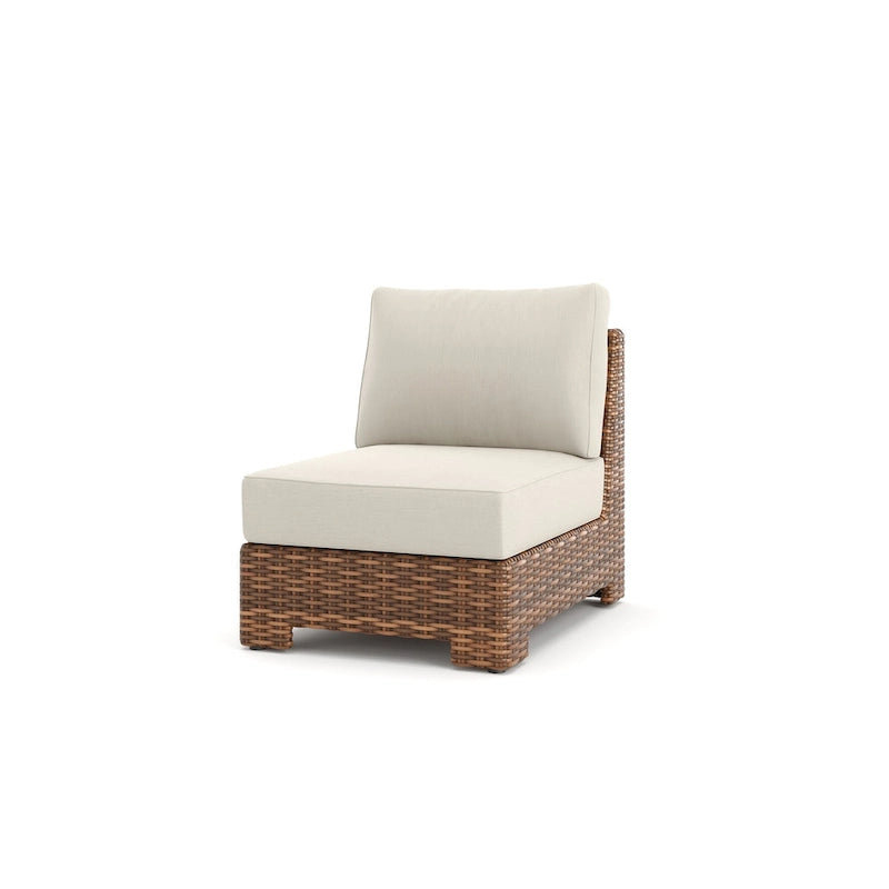 Nico Sunbrella fauteuil central sans accoudoirs, teck naturel
