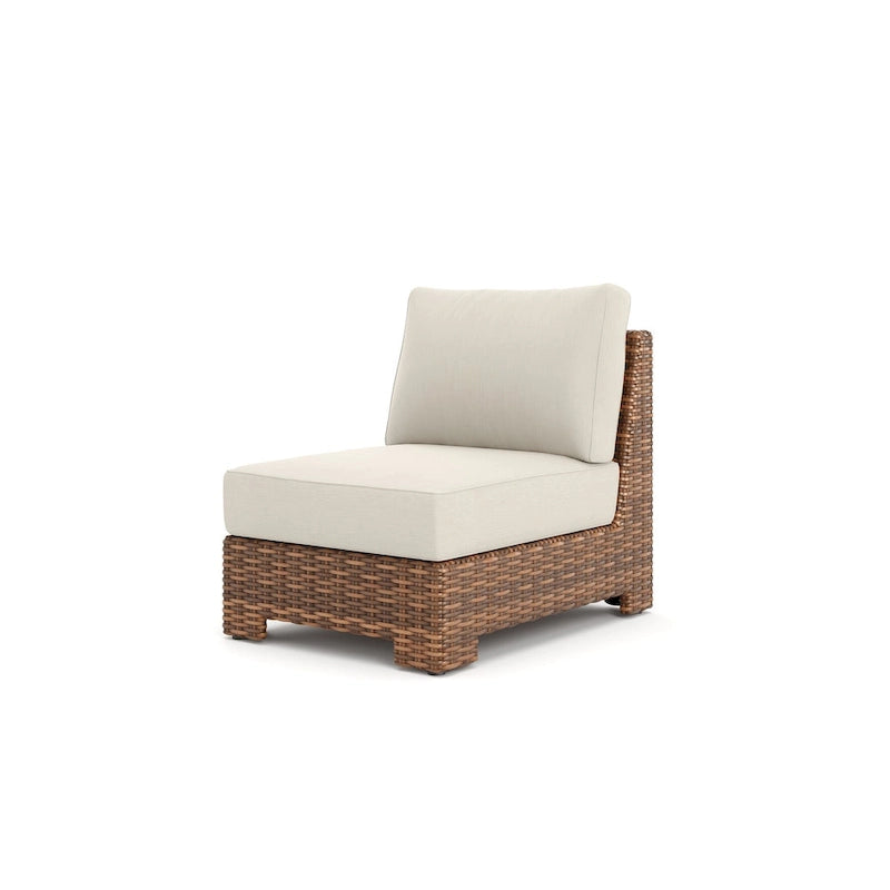 Nico Sunbrella fauteuil central sans accoudoirs, teck naturel
