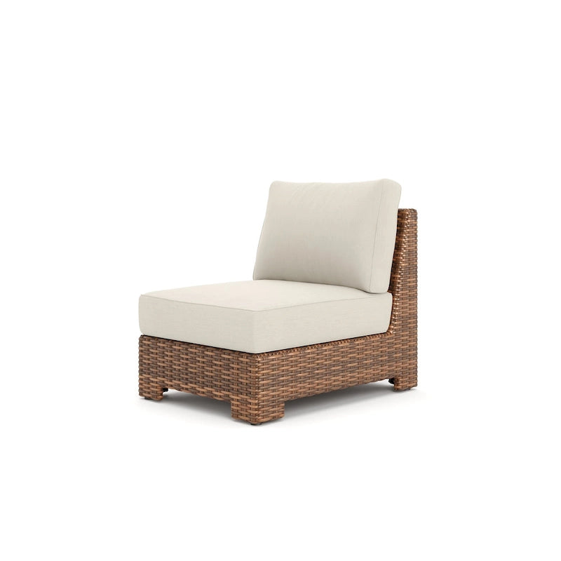 Nico Sunbrella fauteuil central sans accoudoirs, teck naturel